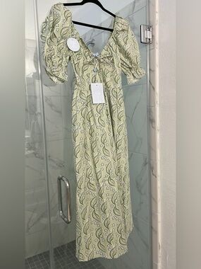 hill house home Ophelia Dress in Artist’s Edition: F. Steiner & Co. Eucalyptus F